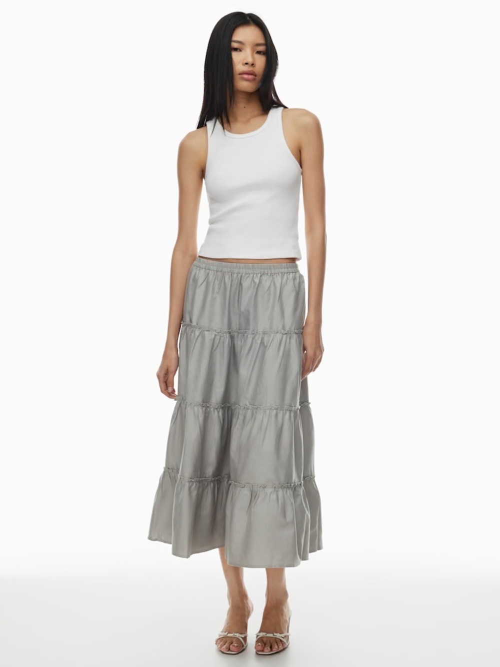Aritzia Sunday Best Mars Skirt Ashen Grey